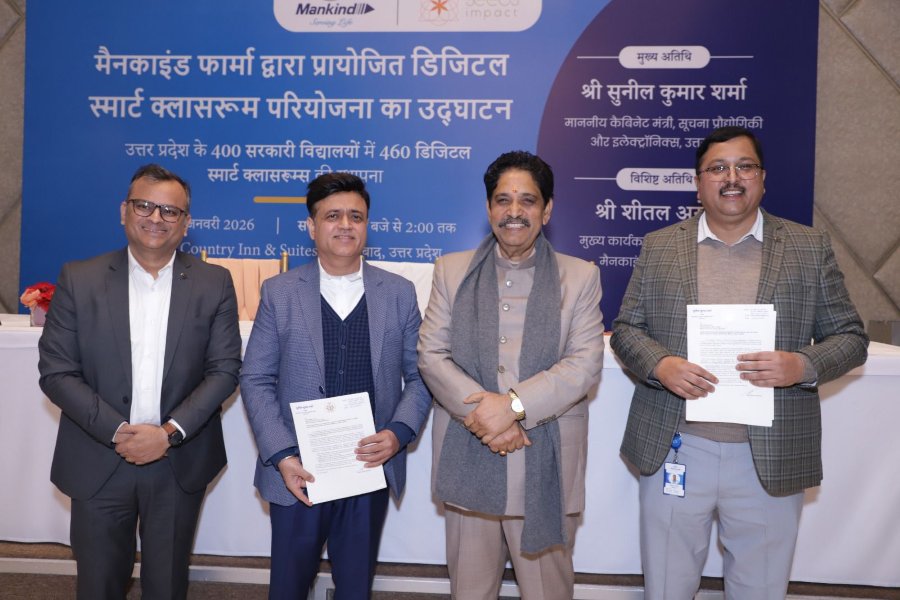 Mankind Pharma Inaugurates Digital Smart Classrooms in Ghaziabad Under KindCare